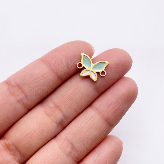 Green Butterfly Charm