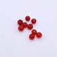 10pcs Red handmade glaze beads