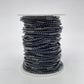 C1609 Square pearl pipe black chain