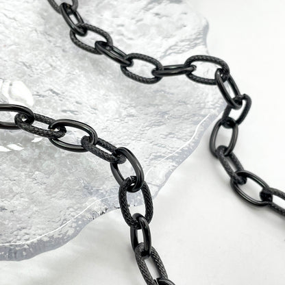C1573 Black Amboss Cable chain