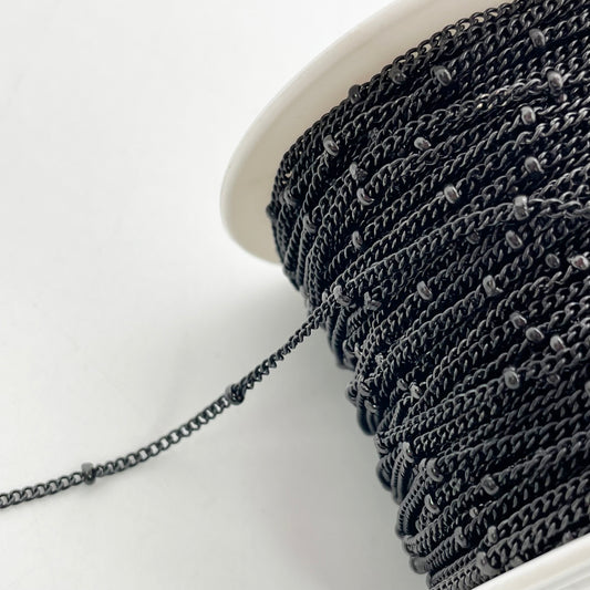 C1079 Black Beads Chain