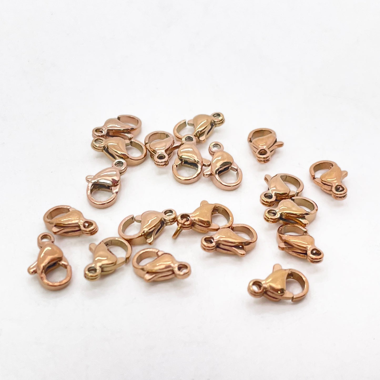10pcs/pack lobster clasp -Vacuum Plating Waterproof Stainless steel basic accessories