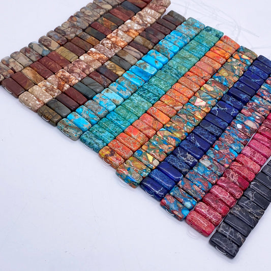 Double-hole Emperor Stone Beads
