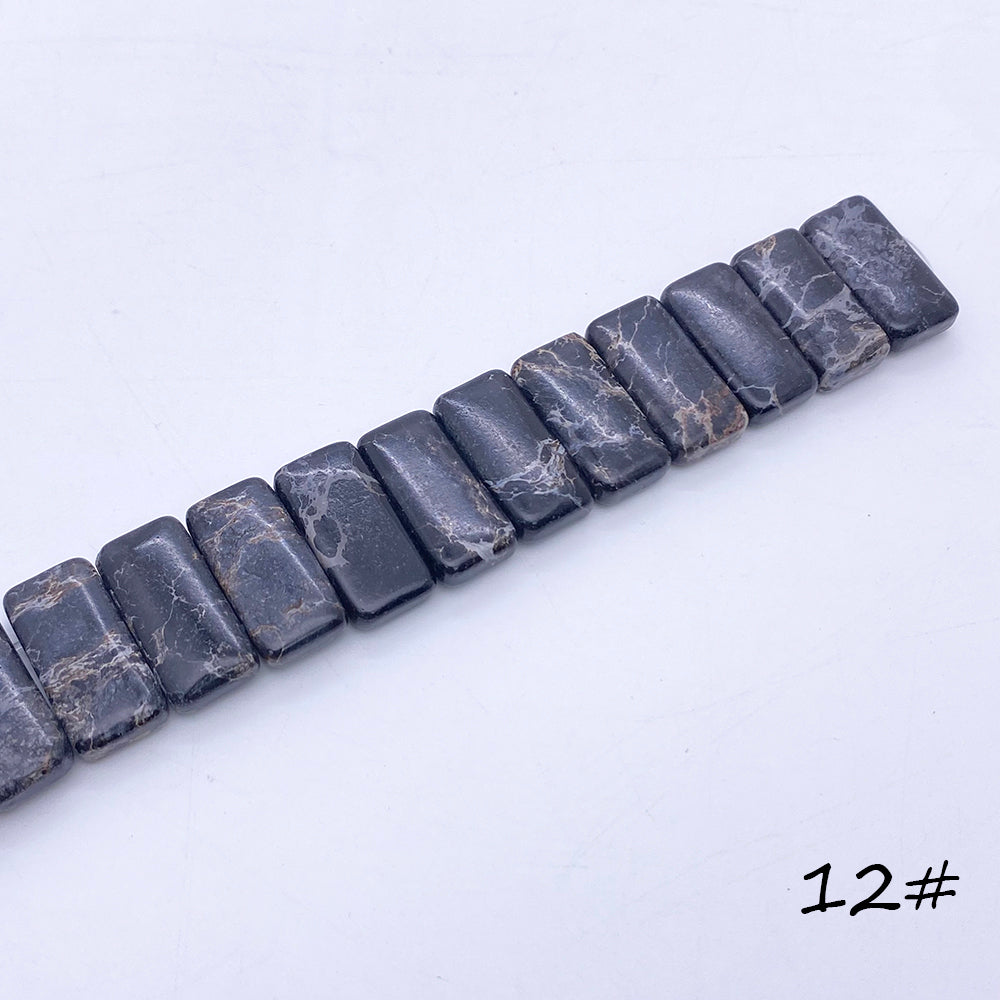 Double-hole Emperor Stone Beads
