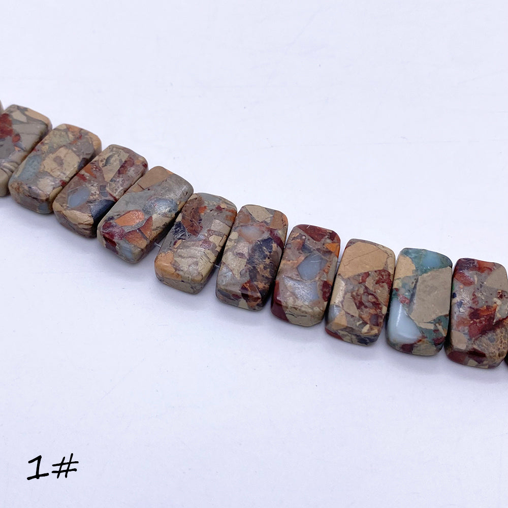Double-hole Emperor Stone Beads