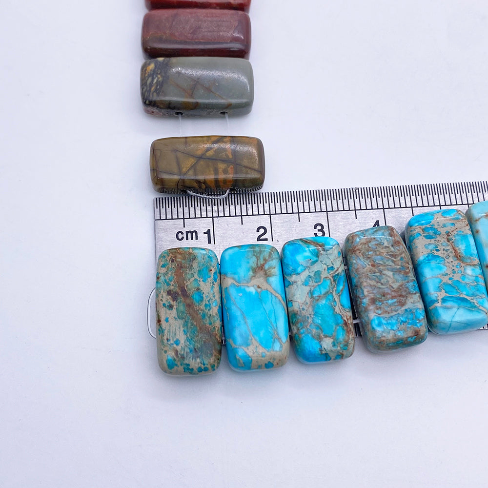 Double-hole Emperor Stone Beads