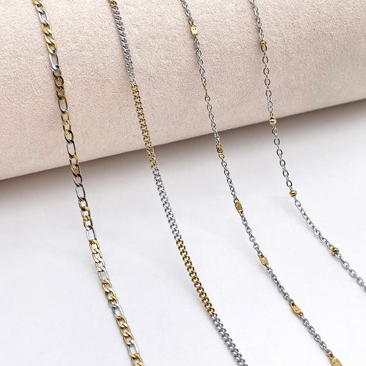Two Tone Stainless Steel Chain