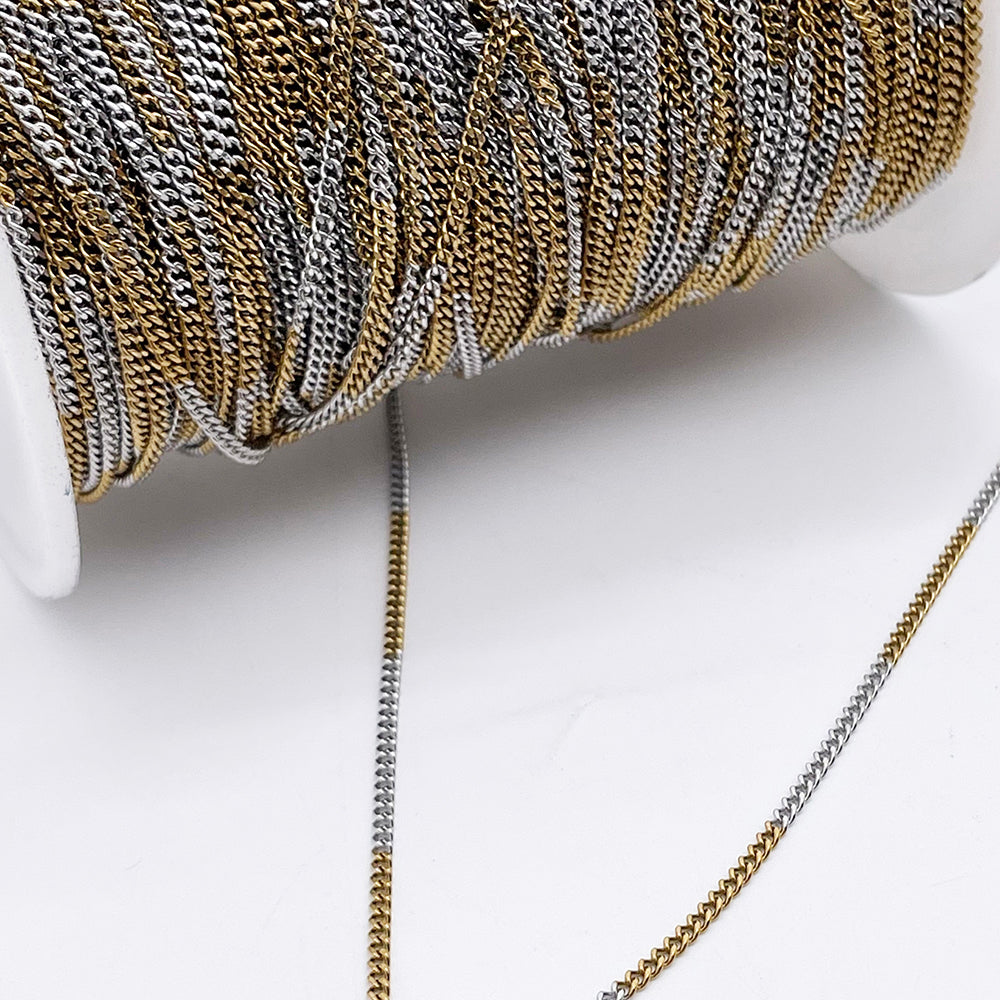 Two Tone Stainless Steel Chain