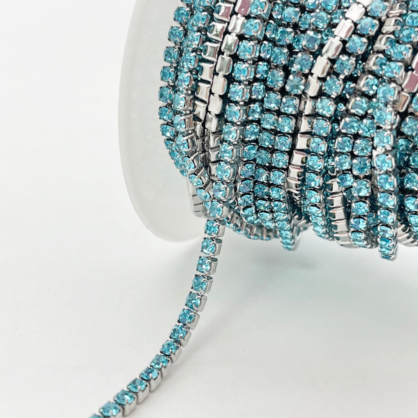 C1444 2mm Colorful Cup Rhinestone Chain/Clawchain