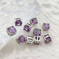 6mm Colorful Zircon Birthstone Charms