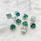 6mm Colorful Zircon Birthstone Charms