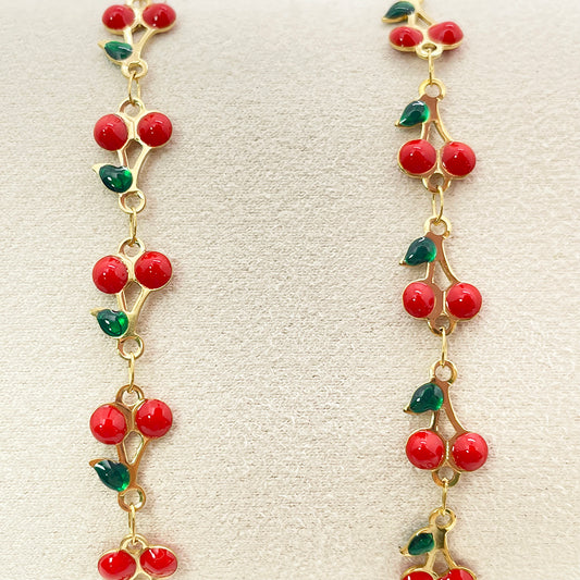 C1613 Enamel Cherry Chain