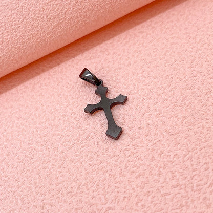 Black cross charm