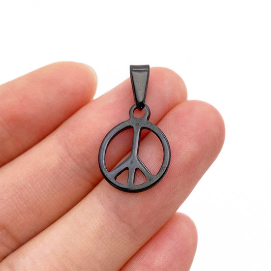 Black peace charm