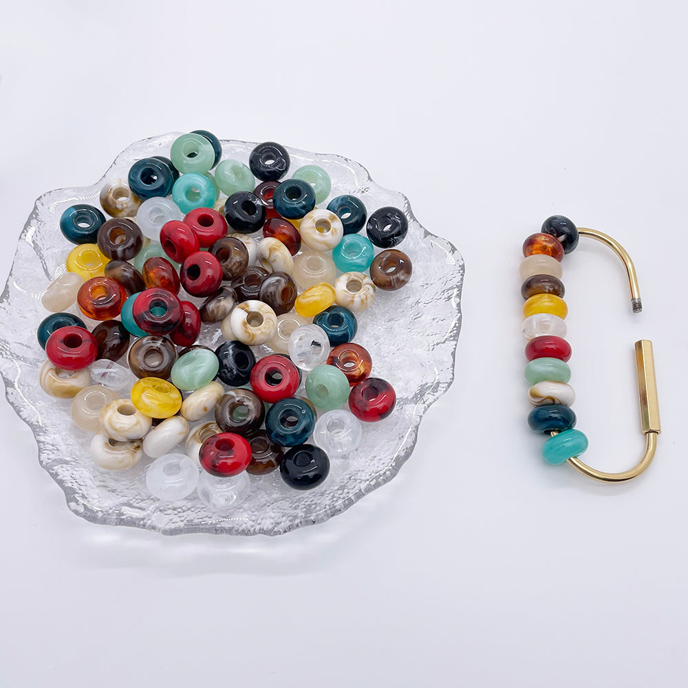 20 pcs/pack Multi color Acrylic Large hole Beads