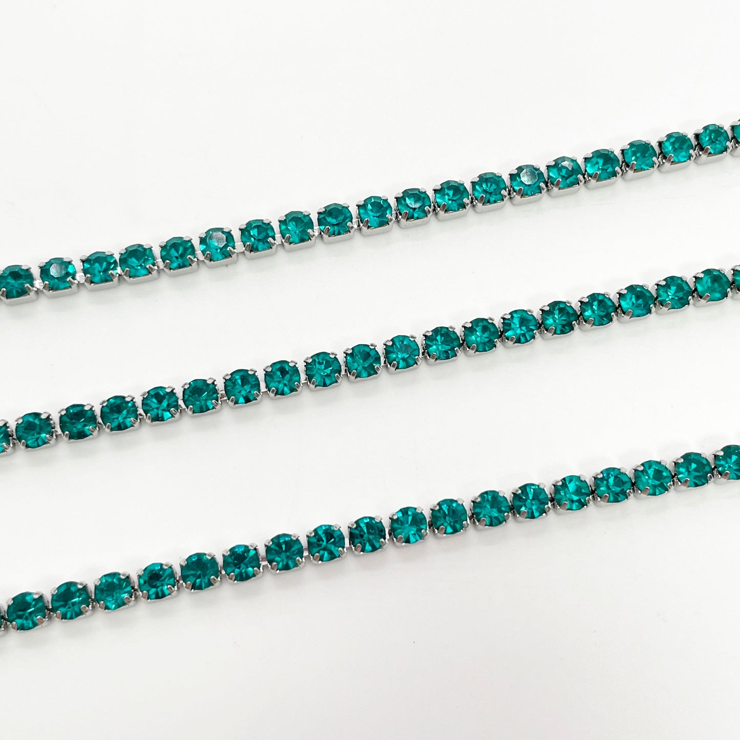 C1445 3mm Colorful Cup Rhinestone Chain/Clawchain