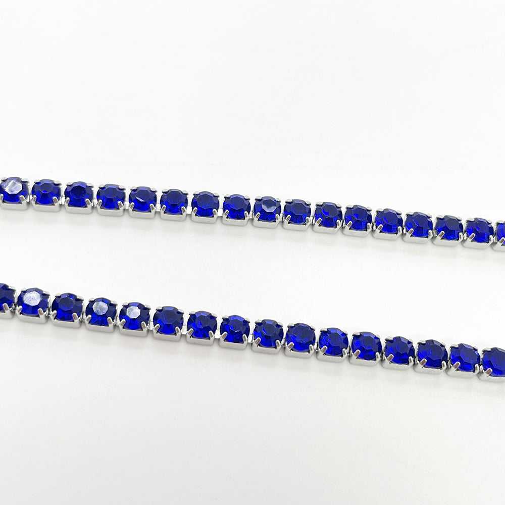 C1445 3mm Colorful Cup Rhinestone Chain/Clawchain