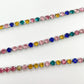C1445 3mm Colorful Cup Rhinestone Chain/Clawchain