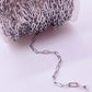 C1175 2.5mm Mini paperclip chain-Vacuum Plating Waterproof Stainless steel chain