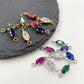 5*9mm Double Loop Cubic Zircon Charms