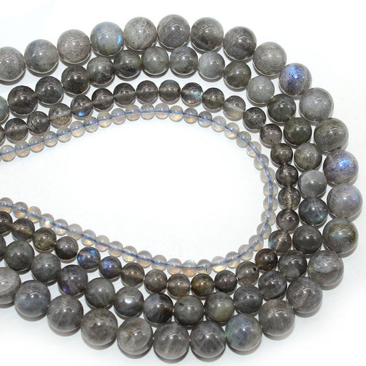 Labradorite round stone beads for DIY