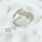 Light Green Rings ,Natural Crystal rings ,Gemstone jewelry,Non-Tarnish Wire wrap Rings