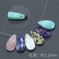 25*13mm Faceted drop natural stone 1pc