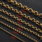 C1237 Circle pearl chain-Vacuum Plating Waterproof Stainless steel chain