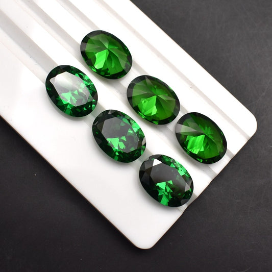 Oval Emerald Cubic Zircon 8*10mm