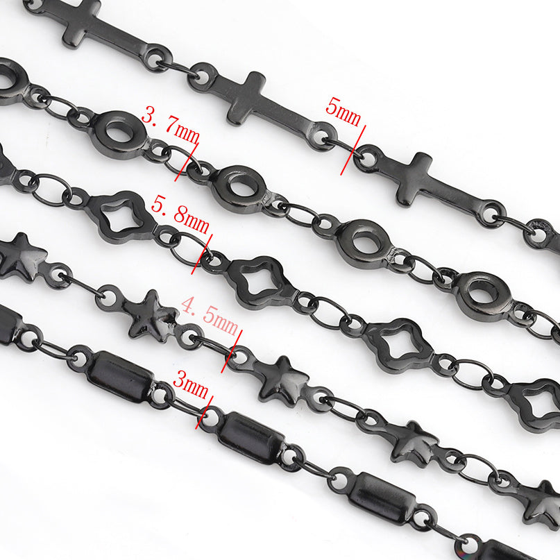 Stainless Steel Black Chains