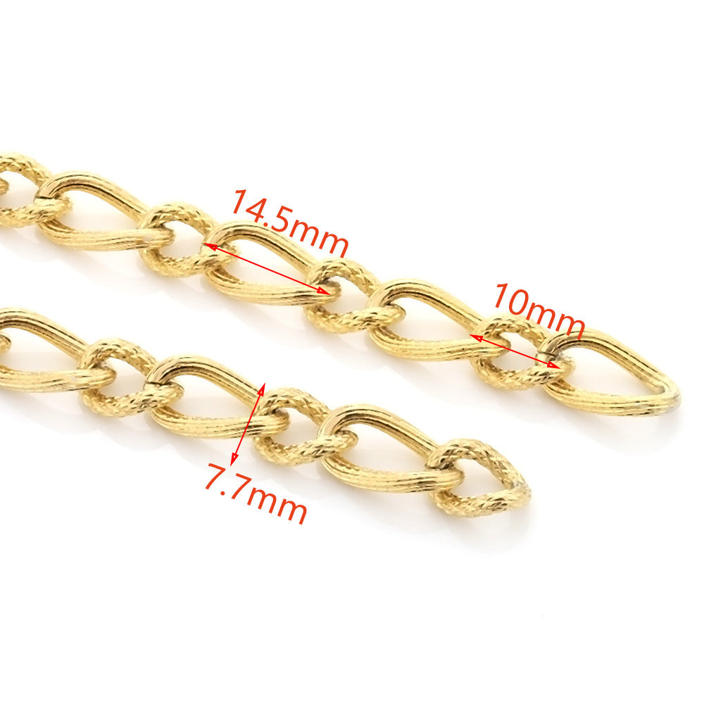 C1540 Chunky chains-Vacuum Plating Waterproof Stainless steel chain