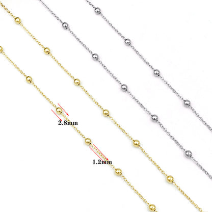 C1166 Ball Chain-Vacuum Plating Waterproof Stainless steel chain