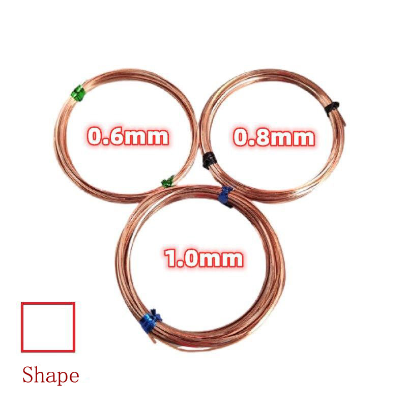 SQUARE bare /pure copper wire for DIY jewelry