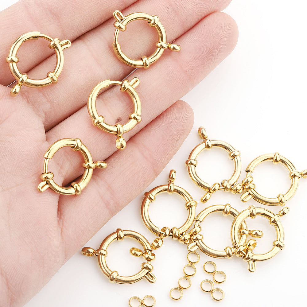 Spring Clasp Steering wheel Clasp for Jewelry making – DIYkitsforu