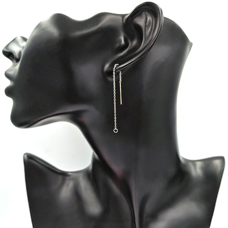 10pcs Threader earrings Chain Earrings in stainless steel