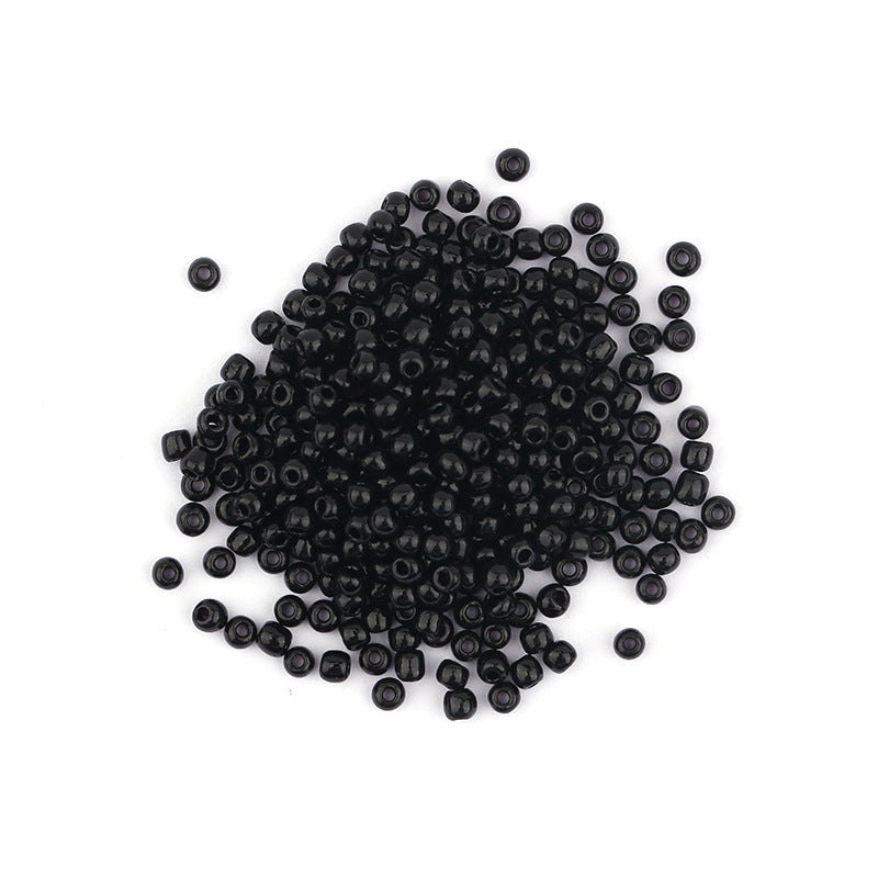 Black and white seed beads for jewelry making
