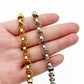 C1237 Circle pearl chain-Vacuum Plating Waterproof Stainless steel chain