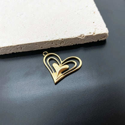 11431 Heart charm for DIY