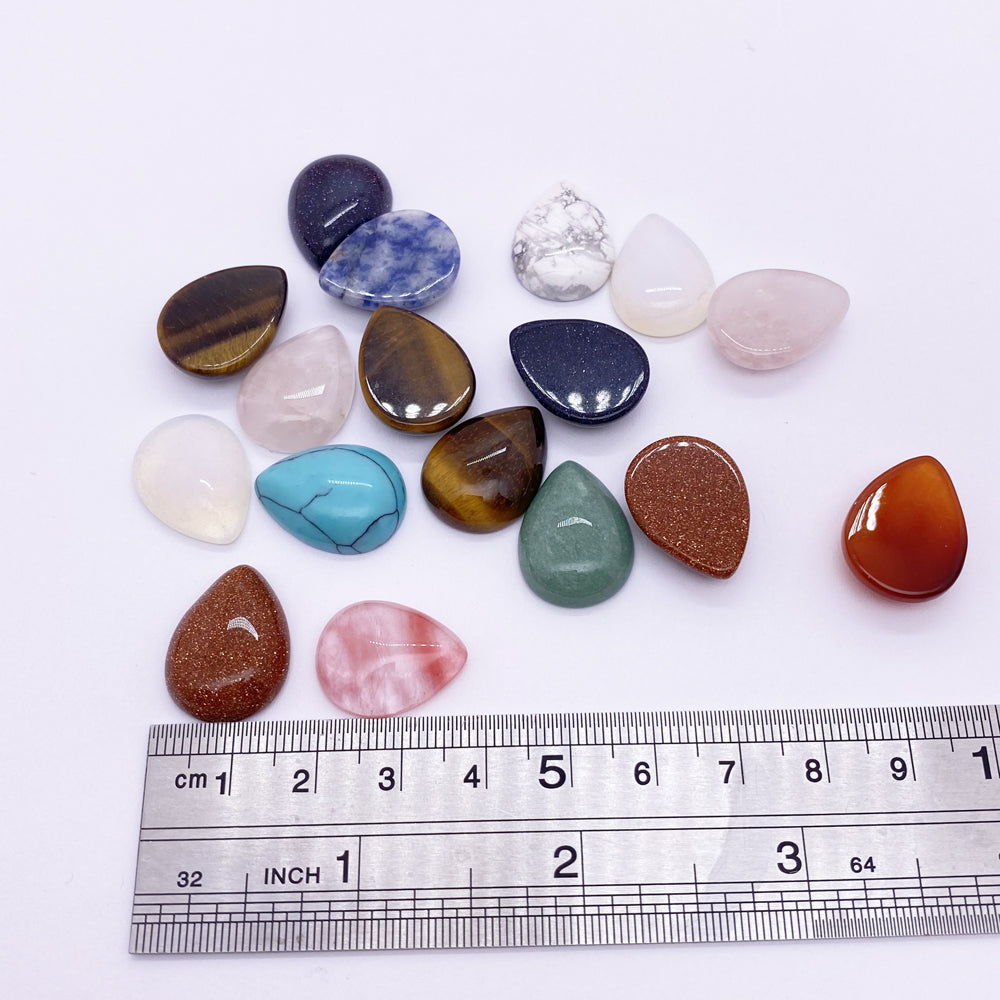 15*20mm Drop shape Oblate stone cabochon
