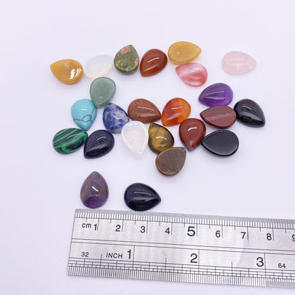 12*16mm Drop shape Oblate stone cabochon