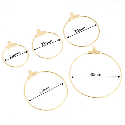 Earring hoop can be string the beads hoop earring