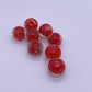 10pcs Red luminous handmade glaze beads