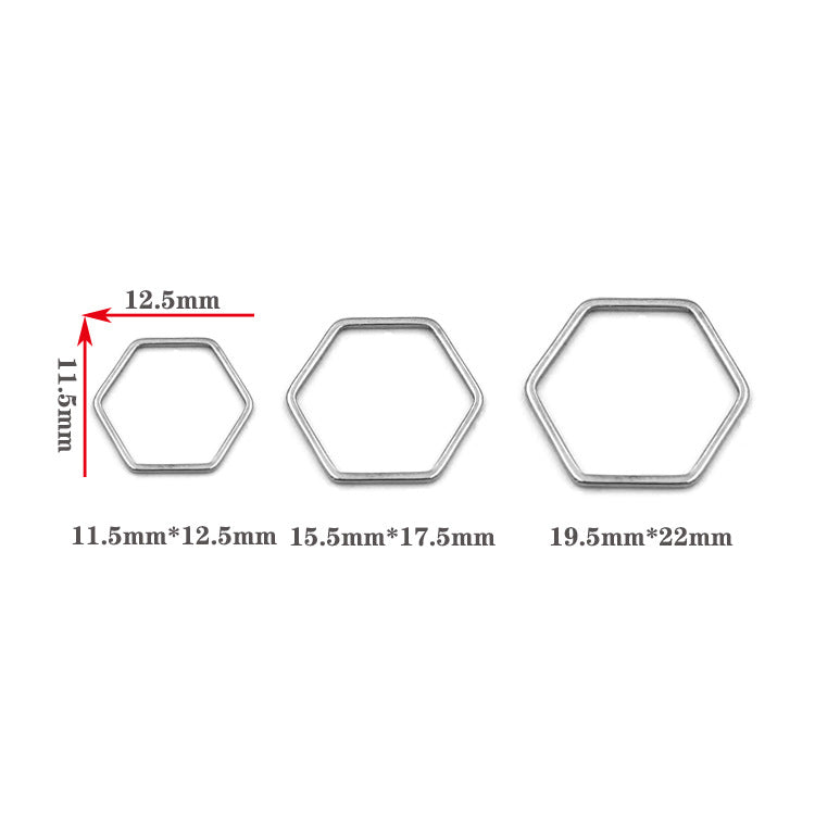 10pcs/pack Hexagon hollowed-out for diy
