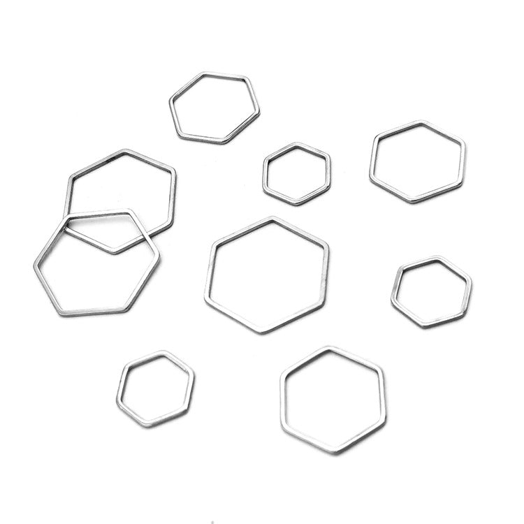 10pcs/pack Hexagon hollowed-out for diy