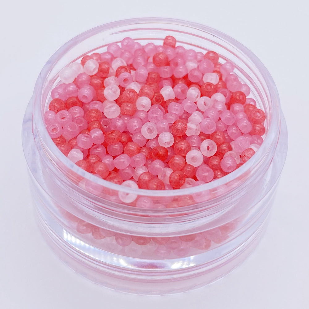 10g ice effect seed beads for handmade jewelry