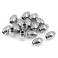 50pcs Metal oval beads in Stainless Steel for DIY