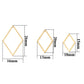 10pcs/pack Rhombus hollowed-out for diy