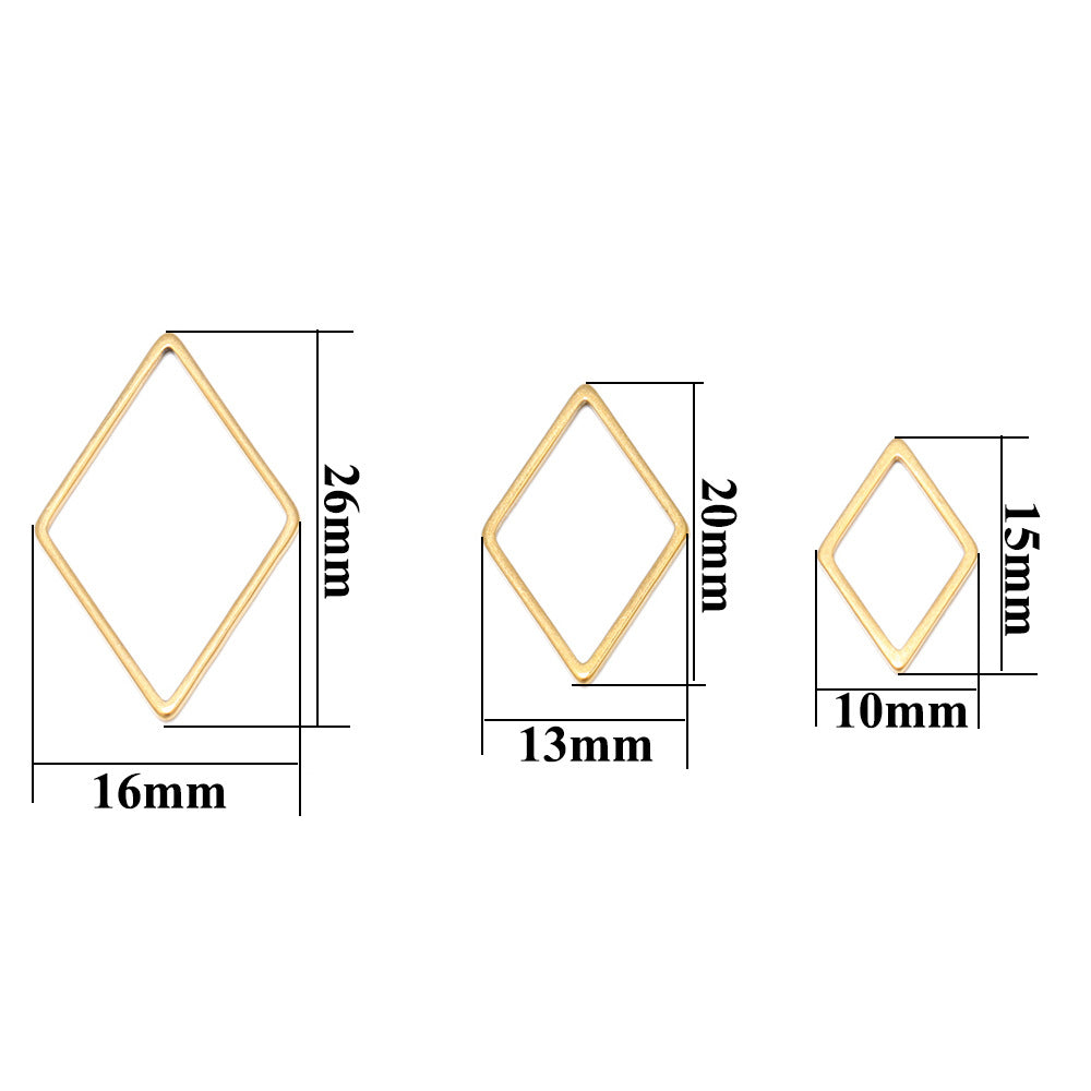 10pcs/pack Rhombus hollowed-out for diy