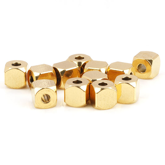 50pcs Square Beads in Stainless steel for DIY
