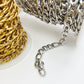 C1555 7mm 3:1 NK figaro Chain-Vacuum Plating Waterproof Stainless steel chain